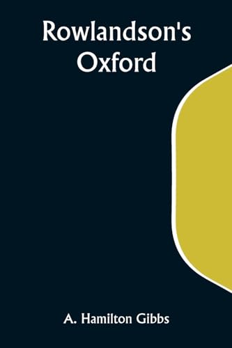 Rowlandson's Oxford von Alpha Edition